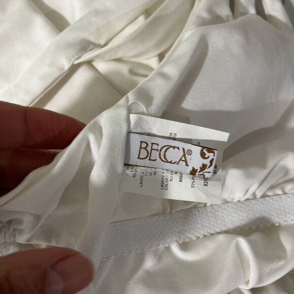 Becca By Rebecca Virtue White One-Piece Bathing Suit Women's Size M - Picture 7 of 9